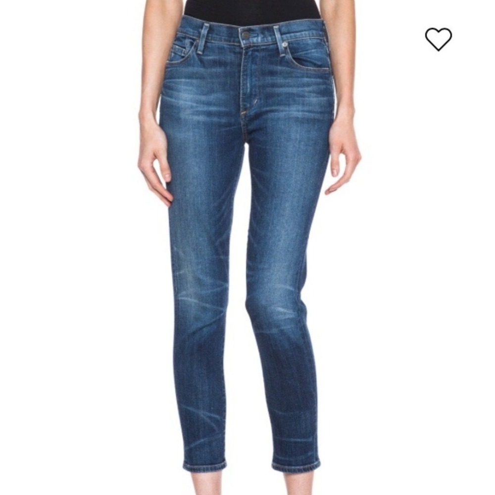 Citizens of Humanity Rocket Crop High Rise Skinny Jeans 27‎ Sunday Wash Made USA